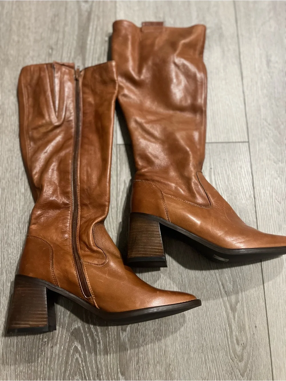 Coach and Four Brown lucca Leather Boots